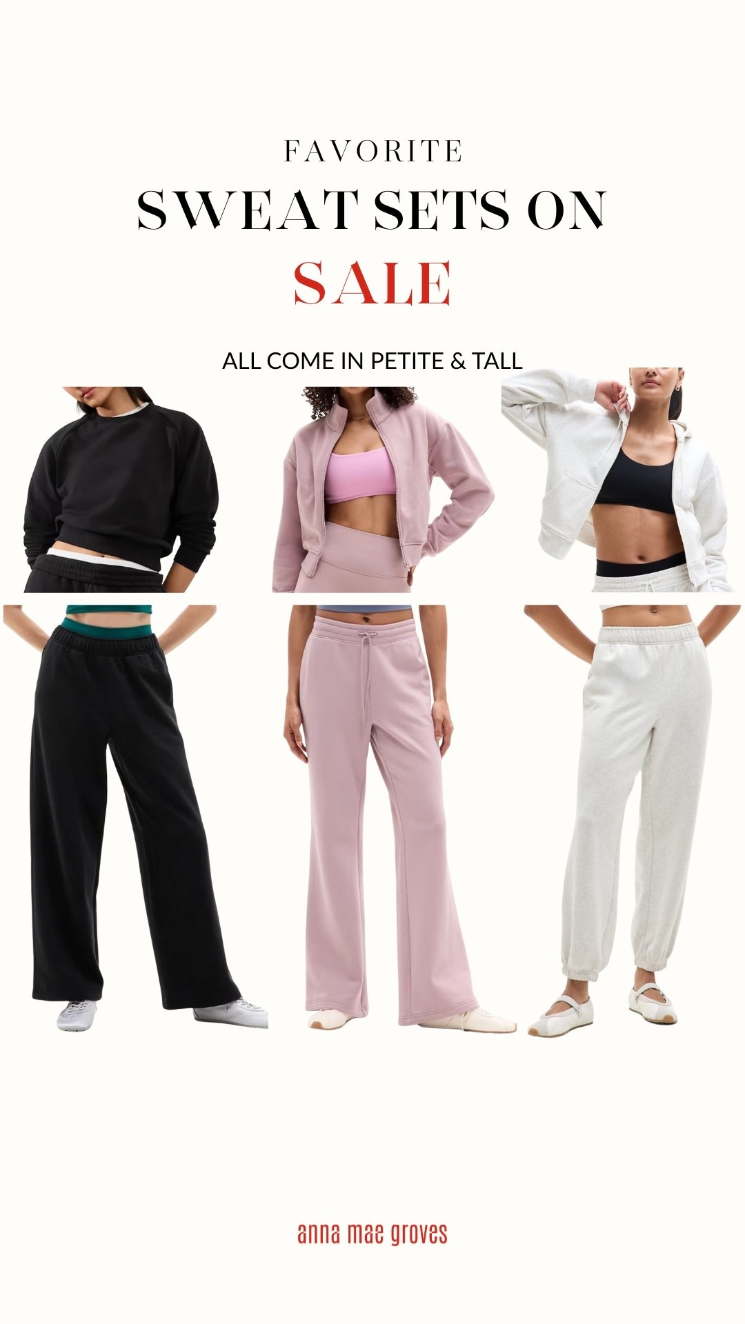 I have this zip up and wide leg sweatpant set from Athleta and I love it! Everything comes in regular, petite and tall and in so many styles! Plus select colors are on sale right now! 

#LTKSaleAlert #LTKActive