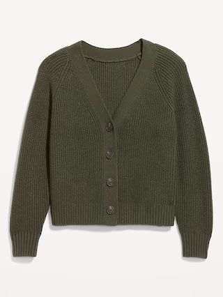 Shaker-Stitch Cardigan Sweater | Old Navy (US)