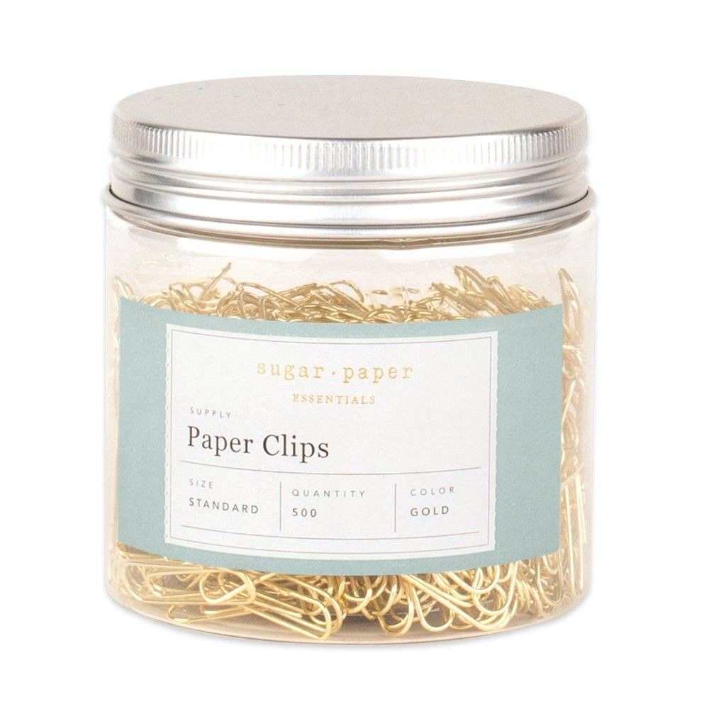 500ct Standard Paper Clips Gold - Sugar Paper | Target