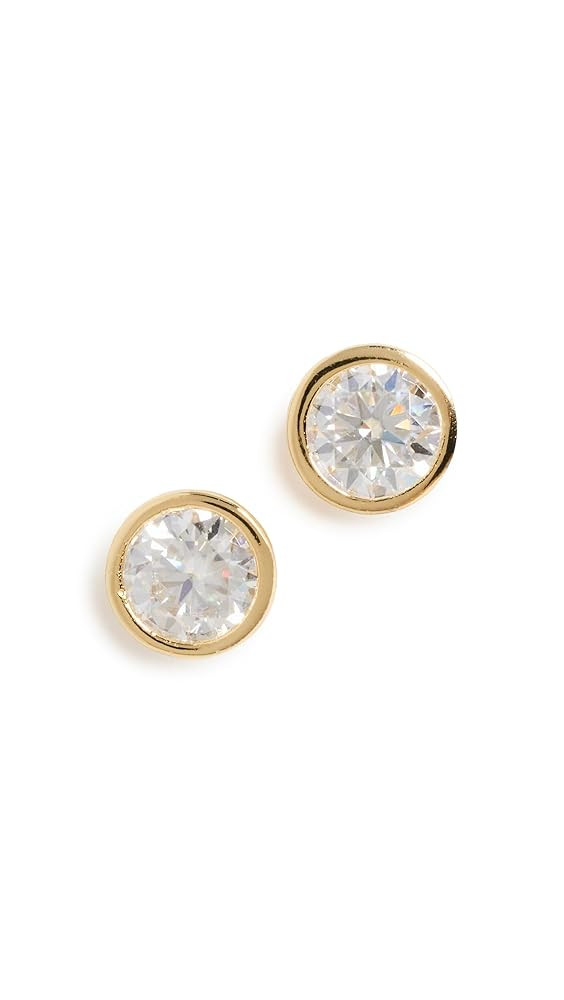 SHASHI Women's Bezel Stud Earrings 5mm | Amazon (US)