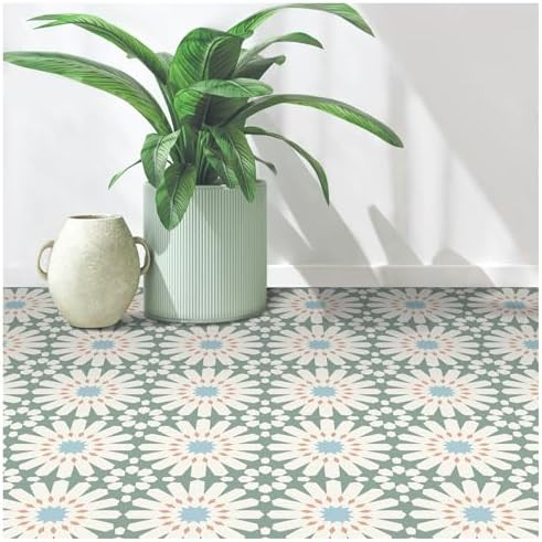 MORCART Peel and Stick Floor Tile - 20 PCS, 7.87" x 7.87" Vinyl Flooring - Waterproof Self-Adhesi... | Amazon (US)