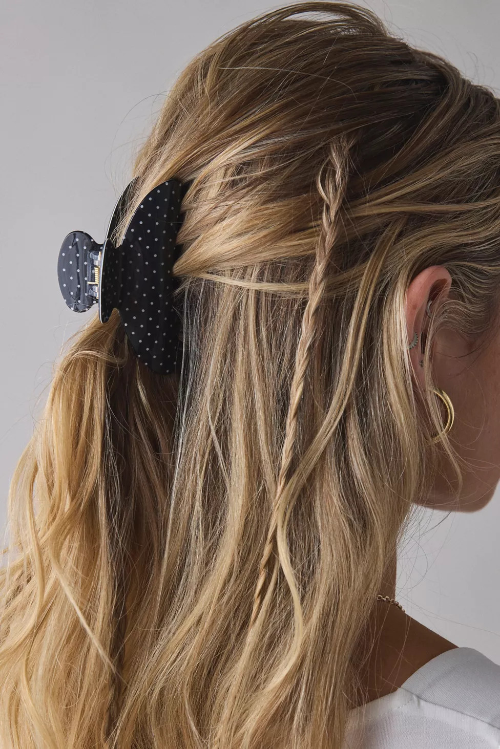 Printed Polka Dot Claw Clip | Urban Outfitters (US and RoW)