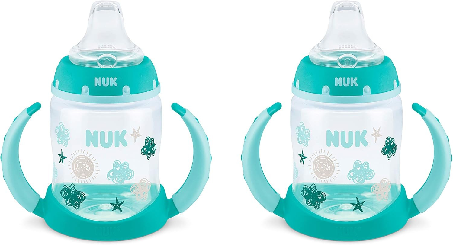 NUK Learner Cup, 5 Oz, 2-Pack, Clouds & Stars – BPA Free, Spill Proof Sippy Cup | Amazon (US)