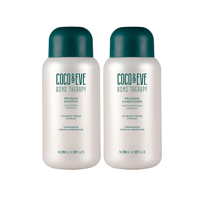 Coco & Eve Bond Therapy Pro Bond Shampoo & Conditioner Set. Strengthening Bond-Building with Cuti... | Amazon (US)