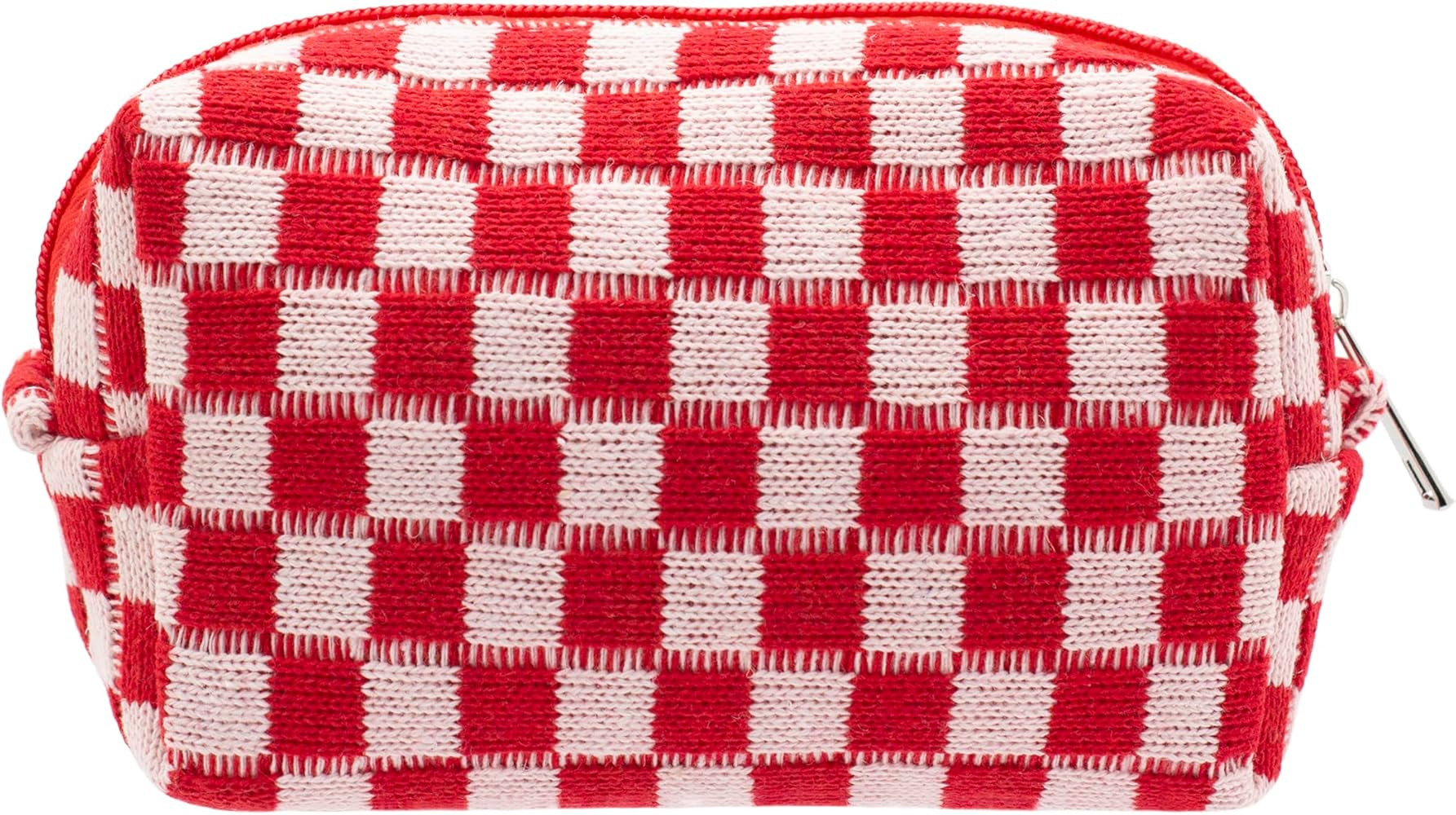 PAZIMIIK Checkered Makeup Bag for Purse Portable Zipper Make Up Pouch Small Cosmetic Case for Tra... | Amazon (US)