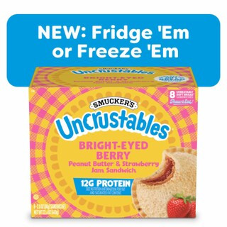 Smucker’s Uncrustables Bright-Eyed Berry Morning Protein Snacks, Peanut Butter & Strawberry | Kroger