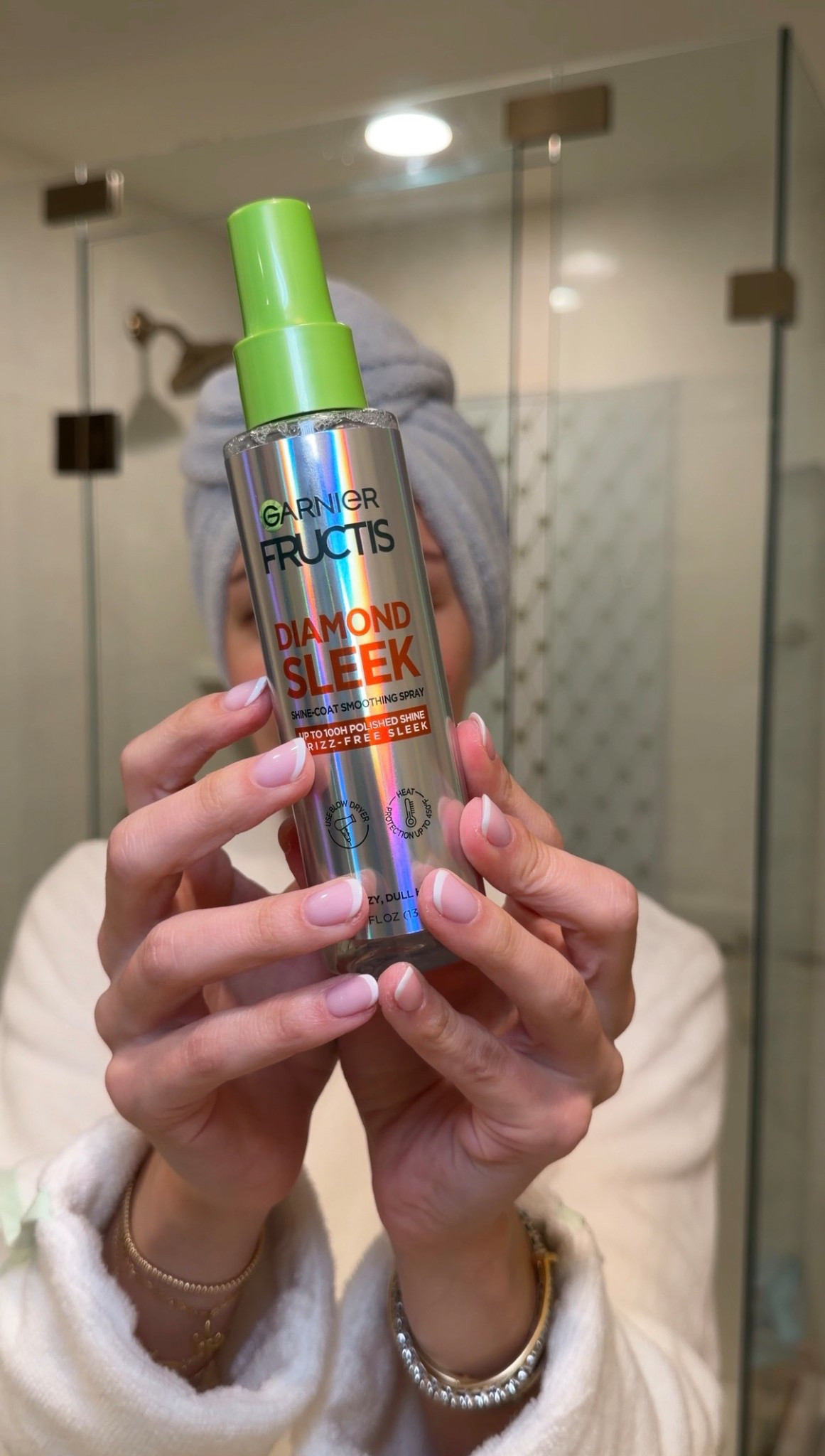 #ad the perfect finish to every hair wash day! Heat protection up to 450 degrees & shine like no other @garnierusa @target #GarnierPartner #TargetPartner 
