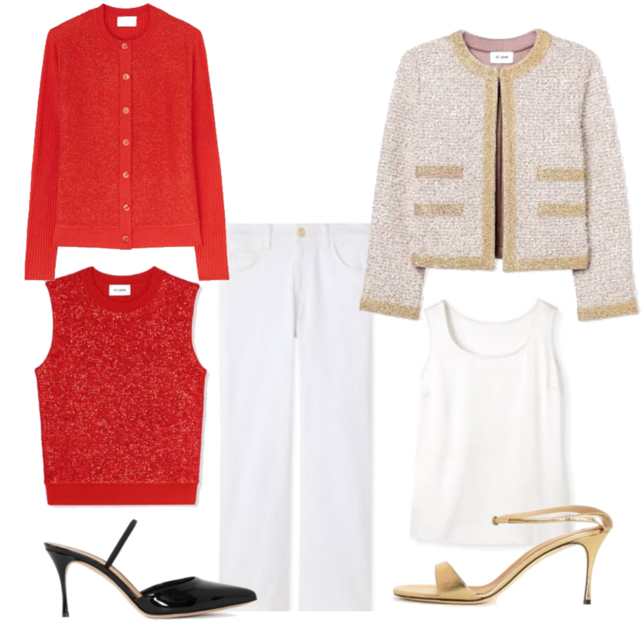 Loving all my spring finds from St. John!  Awesome tweed jacket for spring with the perfect white layering piece.  Sweater set is perfection 

#LTKsalealert #LTKstyletip #LTKover40