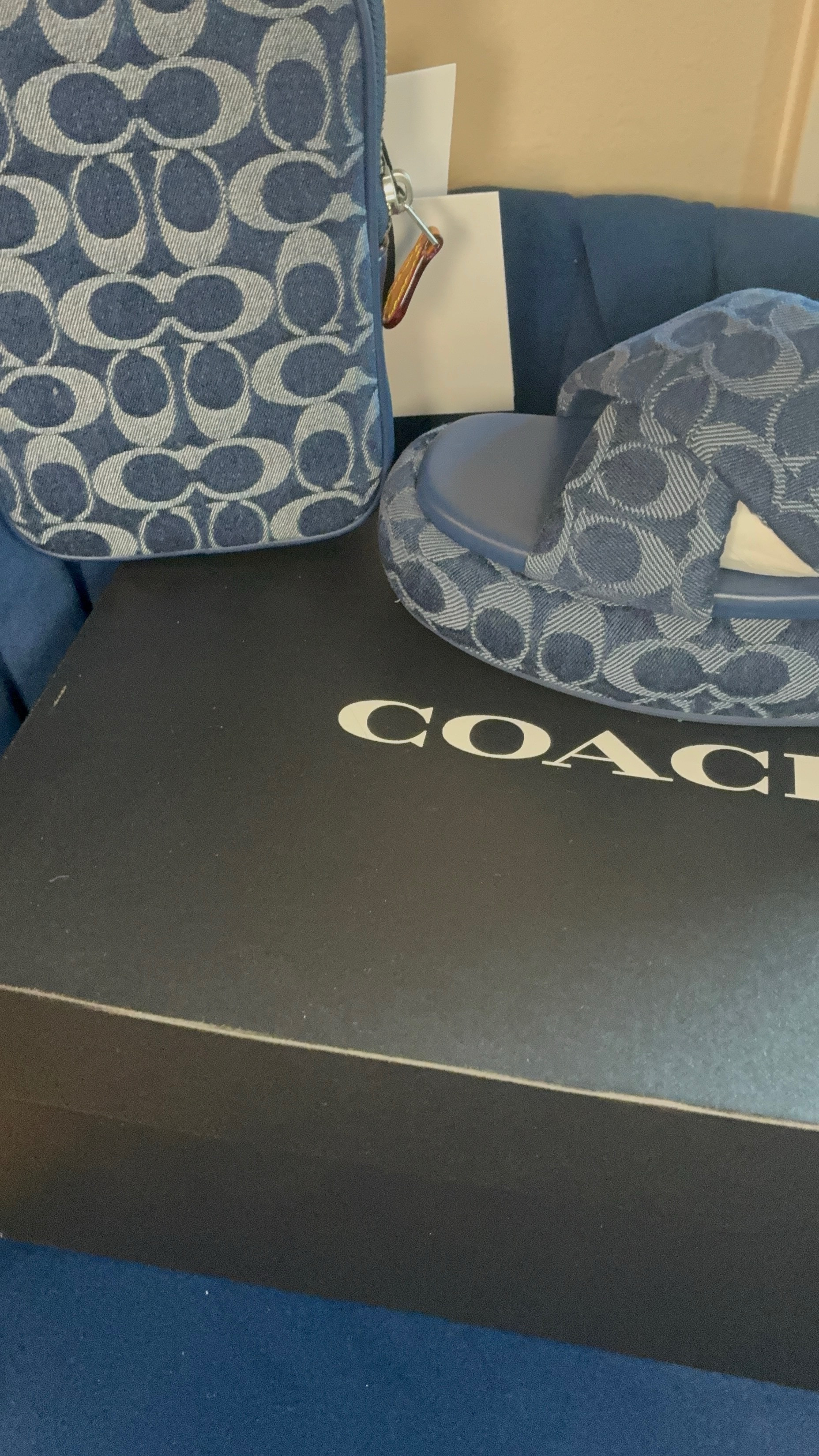 In love with these COACH denim slides & crossbody bag🦋💙🥶 Prefect for Spring/Summer! True to size

Slides: 8.5

#coach #denim #coachdenim #unboxing

#LTKShoeCrush #LTKStyleTip #LTKItBag