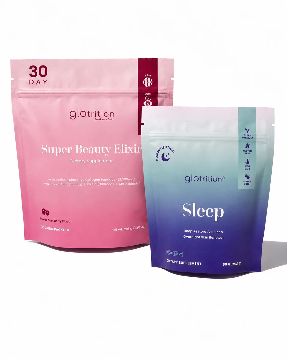 24/7 Glow Bundle | Day & Night Skin Support | Glotrition | Glotrition