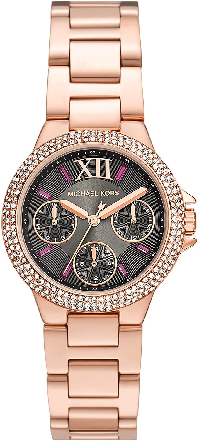 Michael Kors Camille Stainless Steel Multifunction Watch with Glitz Accents | Amazon (US)