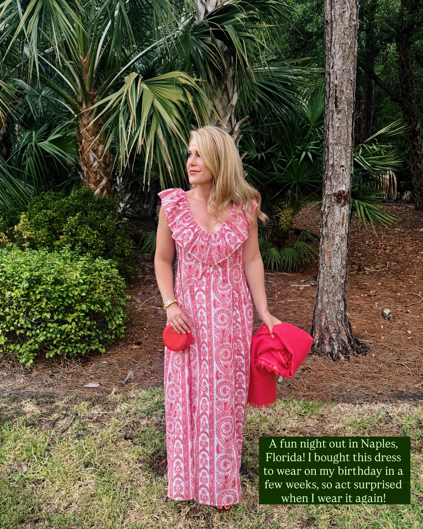 A fun night out in Naples, Florida! Loving the area and having so much fun. If you’ve never been, add it to your list! I share all of my outfits on ShopMh & LTK but if you’d like me to send you details, you can comment DRESS, and I’ll send them over! 💕❤️🍸🌴☀️