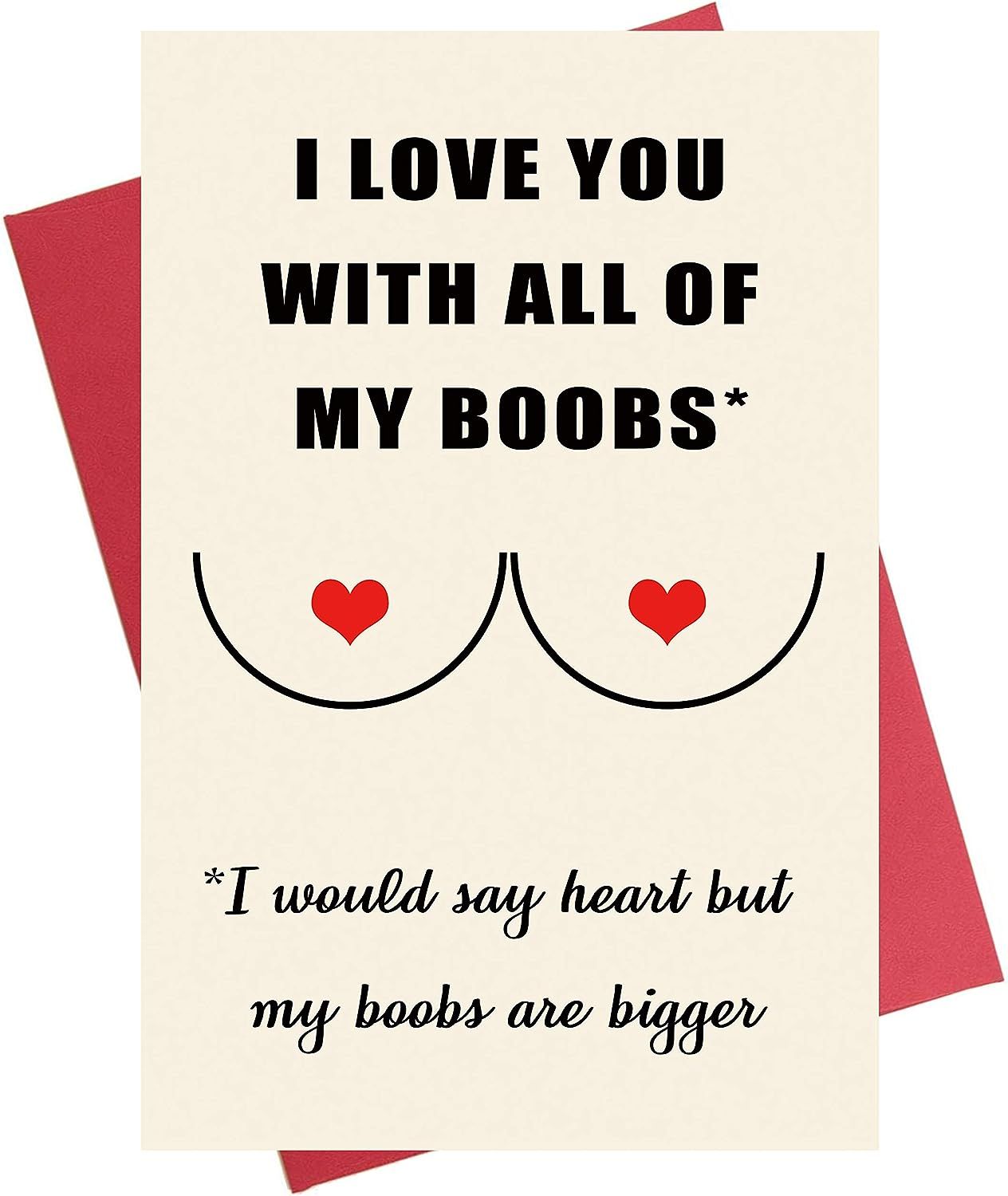 Funny Anniversary Card, Birthday Card, Love You with All of My Bobs Card for Boyfriend Husband Hi... | Amazon (US)