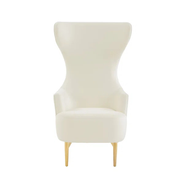 Julia Velvet Channel Tufted Wingback Chair | Wayfair North America