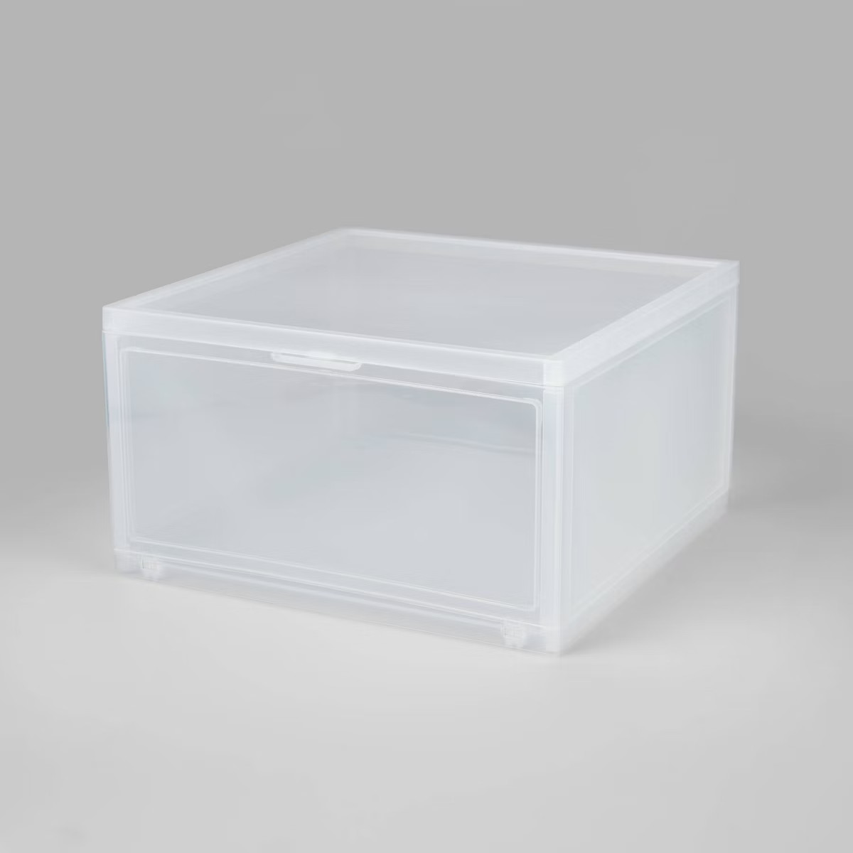 Stackable Large Bin Front Opening Clear Plastic - Brightroom™ | Target