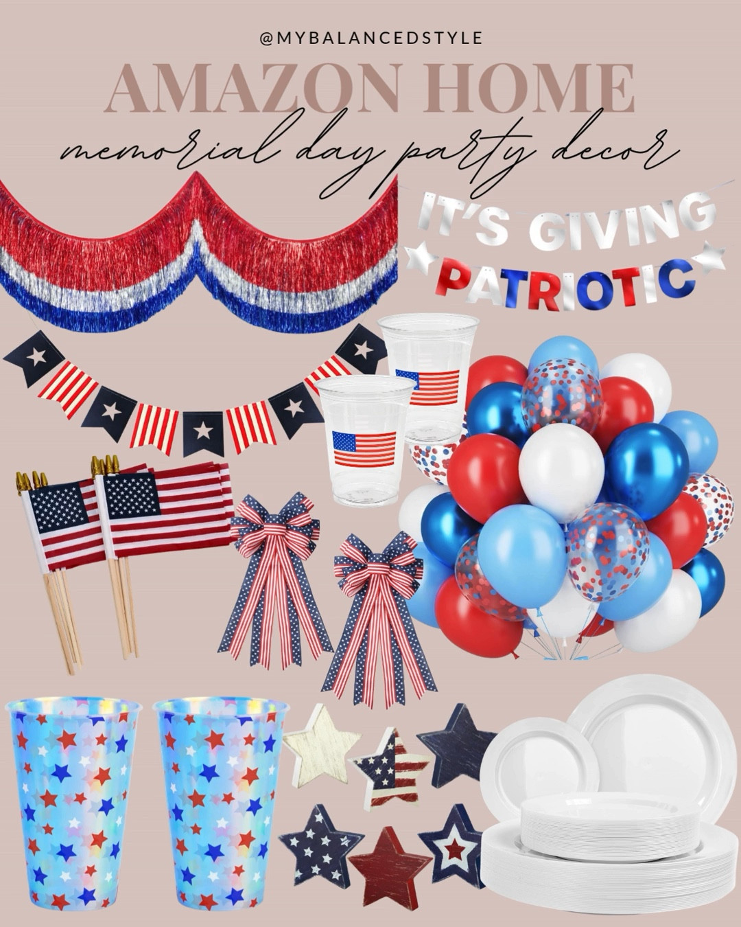 Amazon Memorial Day party decor

Patriotic pool party decor
Red white and blue tablescape
Pool float party essentials
Outdoor barbecue setup
Memorial Day entertaining ideas
Summer drink station decor
Patio string lights aesthetic
Backyard poolside hosting
American flag party decor

#LTKSeasonal #LTKHome #LTKSaleAlert