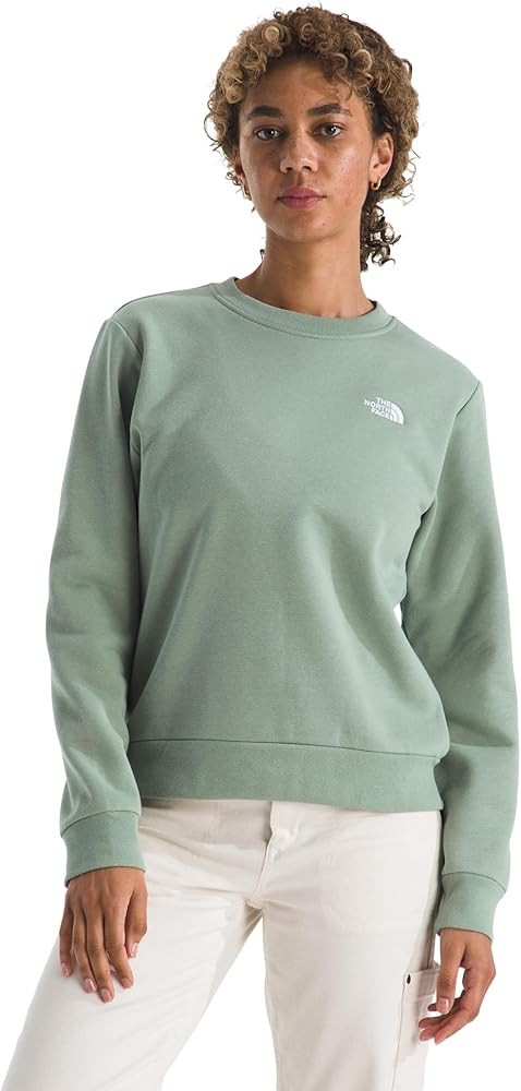 The North Face womens Evolution Simple Dome Crew | Ribbed Collar & Hem, Classic Logo | Amazon (US)