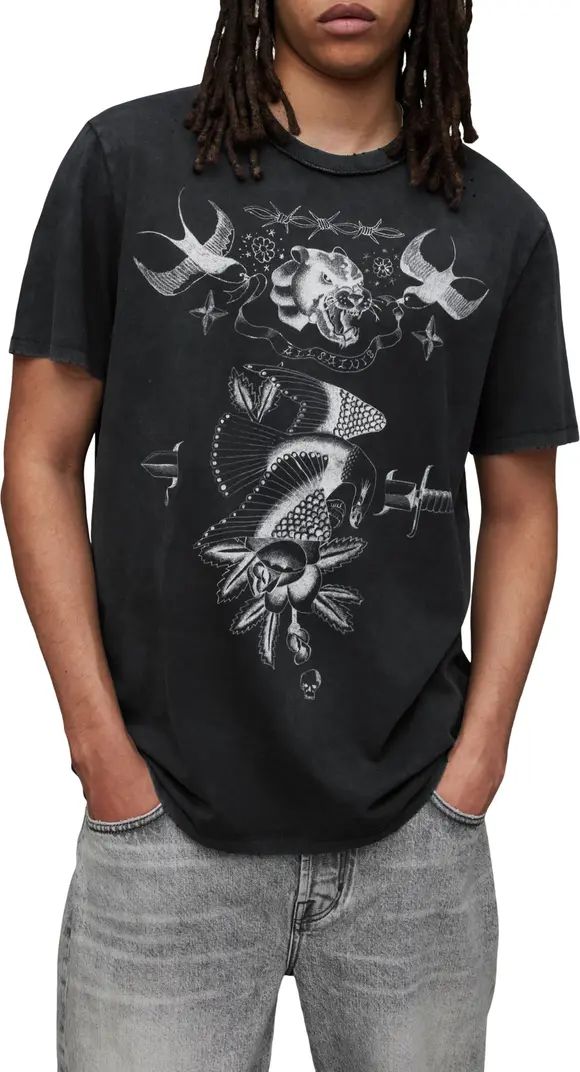 Parlour Distressed Cotton Graphic T-Shirt | Nordstrom Rack