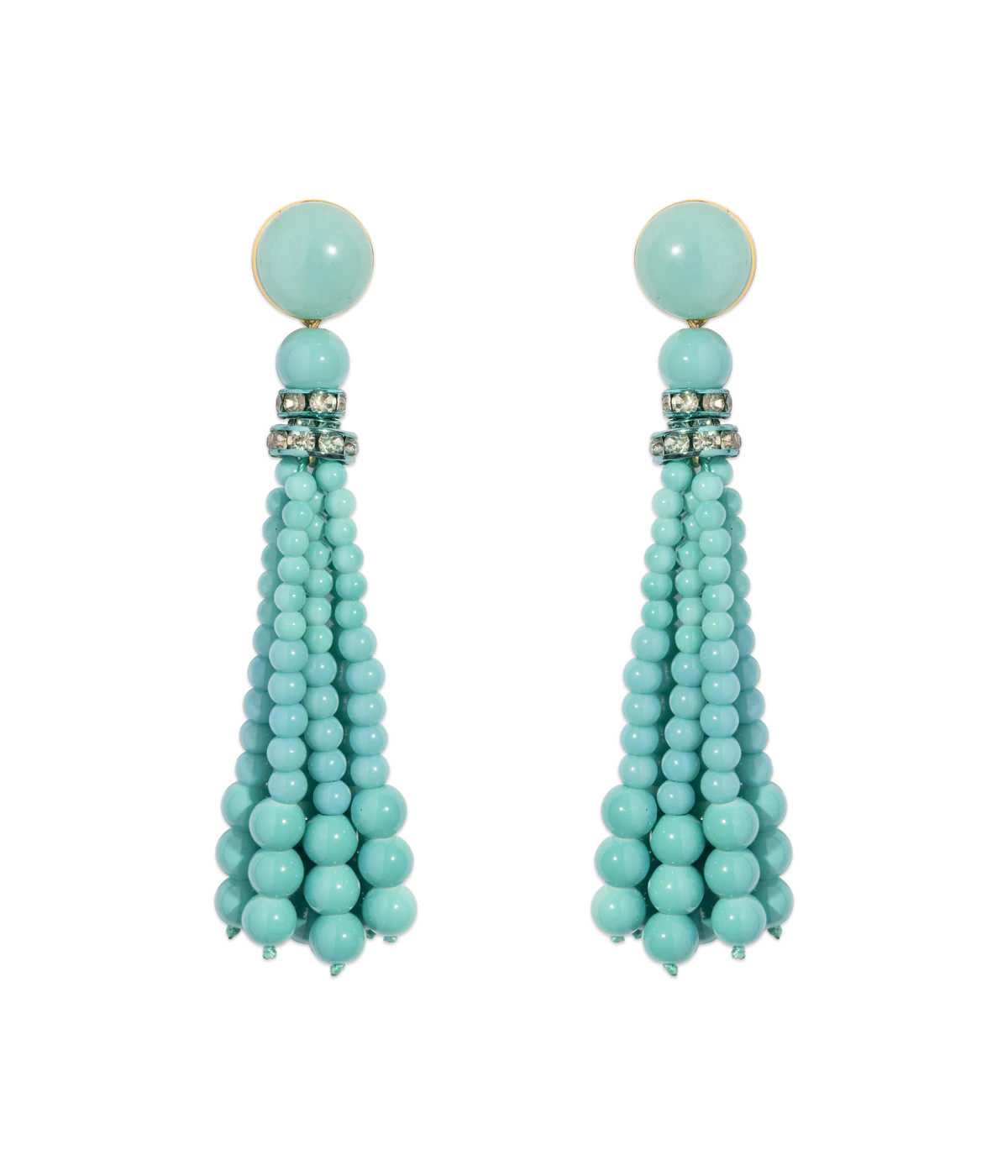 Greer Tassel Earrings in Turquoise | Over The Moon