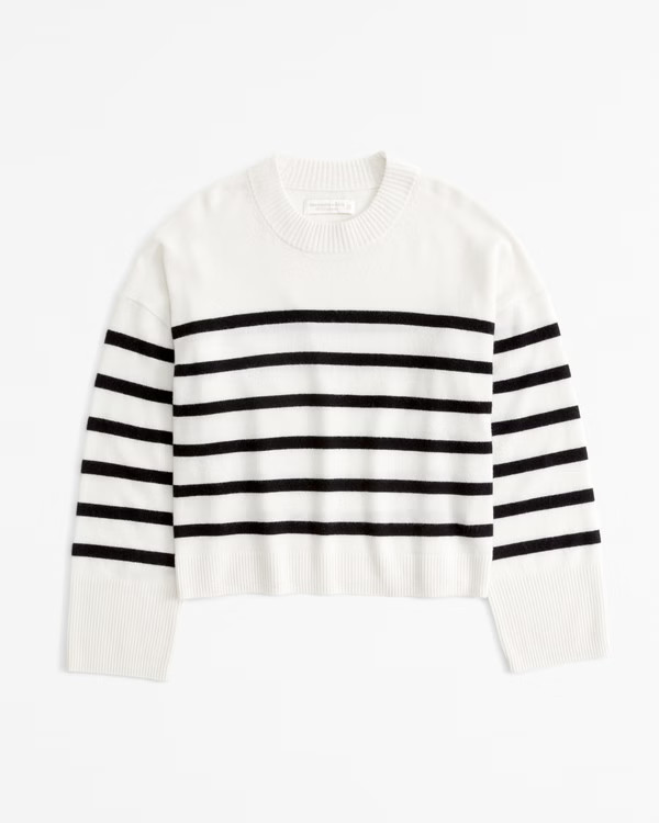 Women's Cashmere Crew Sweater | Women's Tops | Abercrombie.com | Abercrombie & Fitch (US)