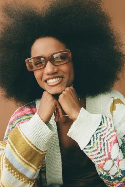 Fairfax Chunky Rectangle Classic Sunglasses | Urban Outfitters (US and RoW)