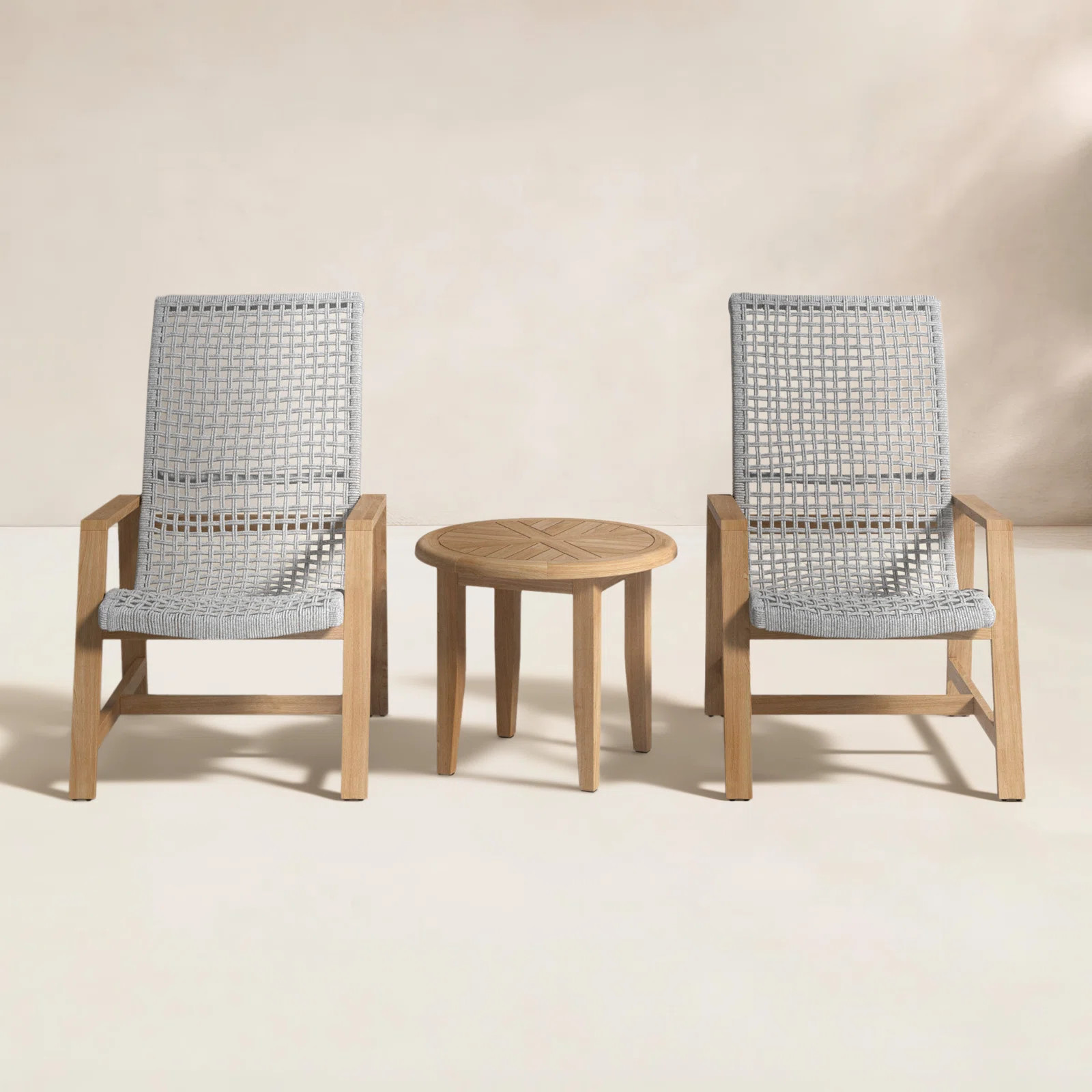 Demetri 3-Piece Teak Seating Group | Birch Lane