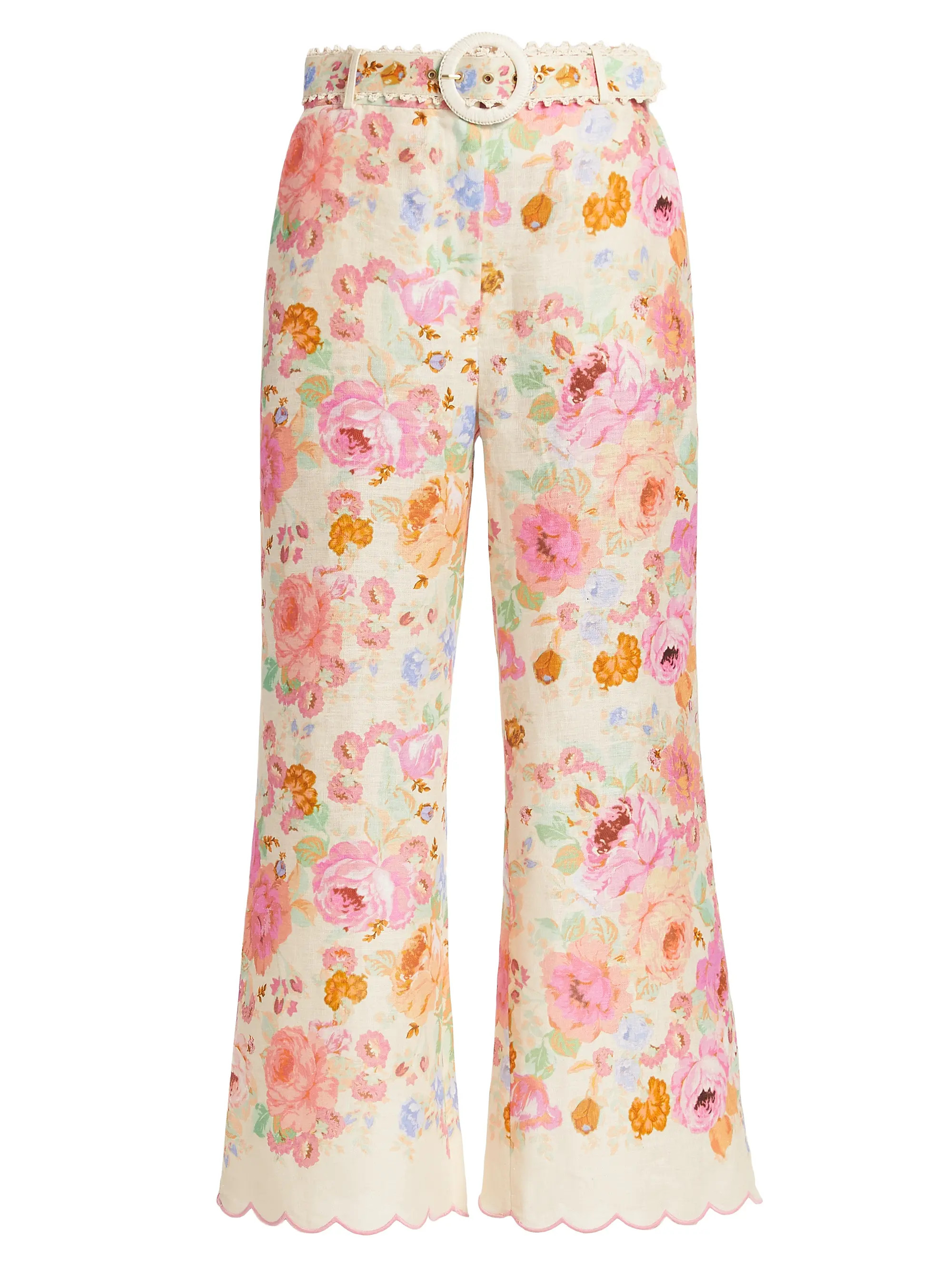 Raie Floral Crop Flare Pants | Saks Fifth Avenue