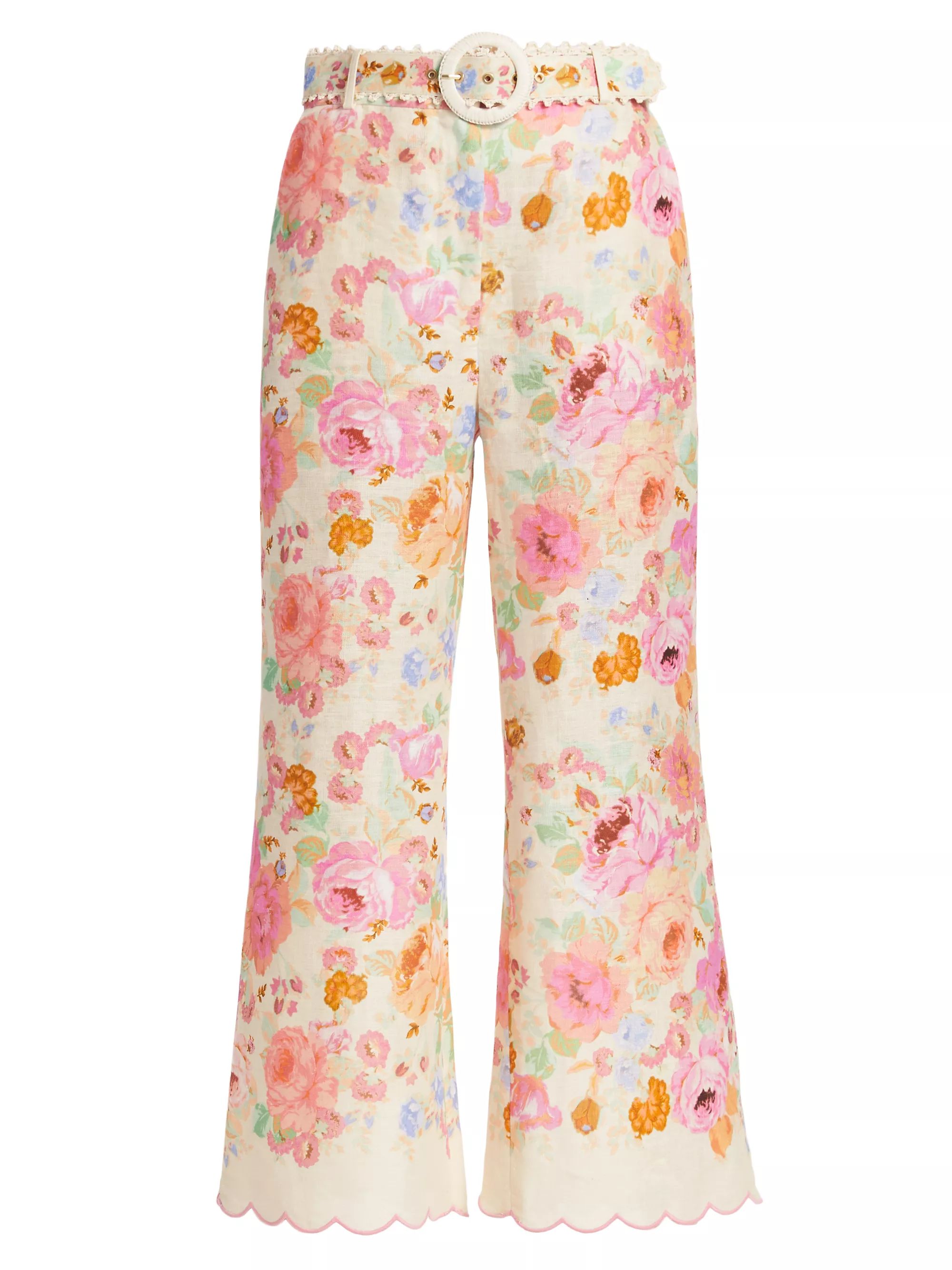Raie Floral Crop Flare Pants | Saks Fifth Avenue