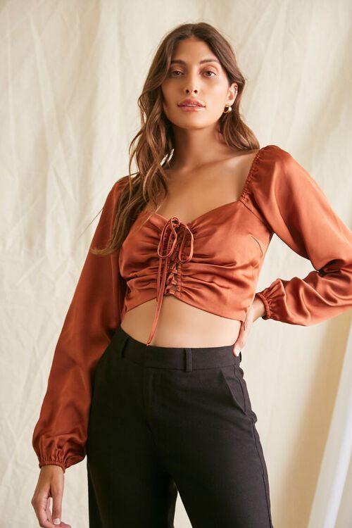 Ruched Drawstring Crop Top | Forever 21 (US)