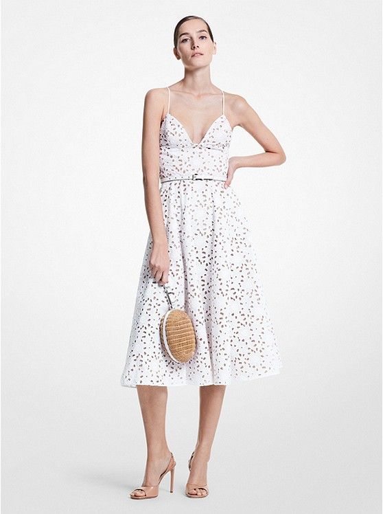 Floral Cotton Eyelet Dress | Michael Kors (UK)