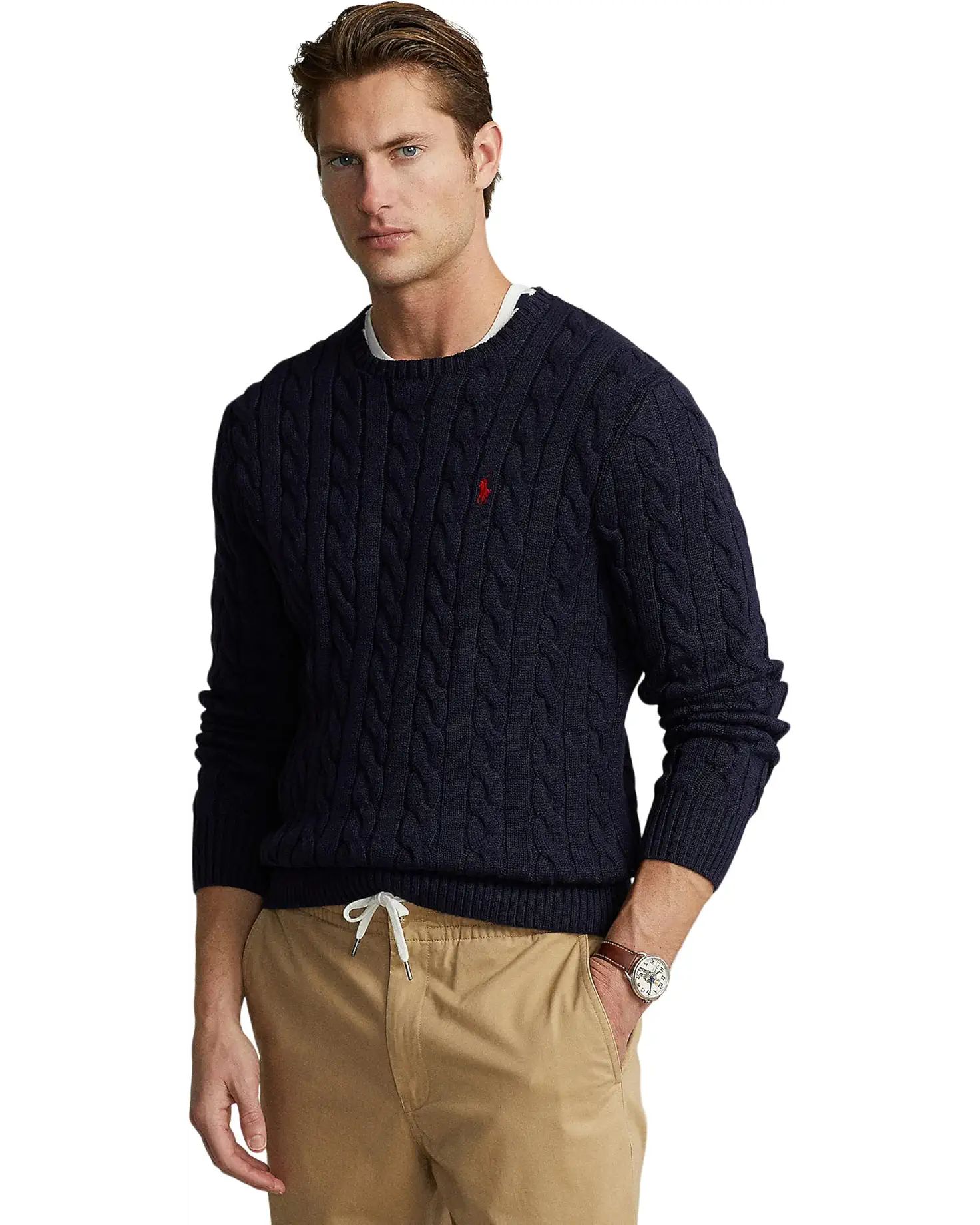 Polo Ralph Lauren Cable-Knit Cotton Sweater | Zappos
