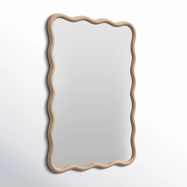 Andy Engineered Wood Abstract Mirror | AllModern