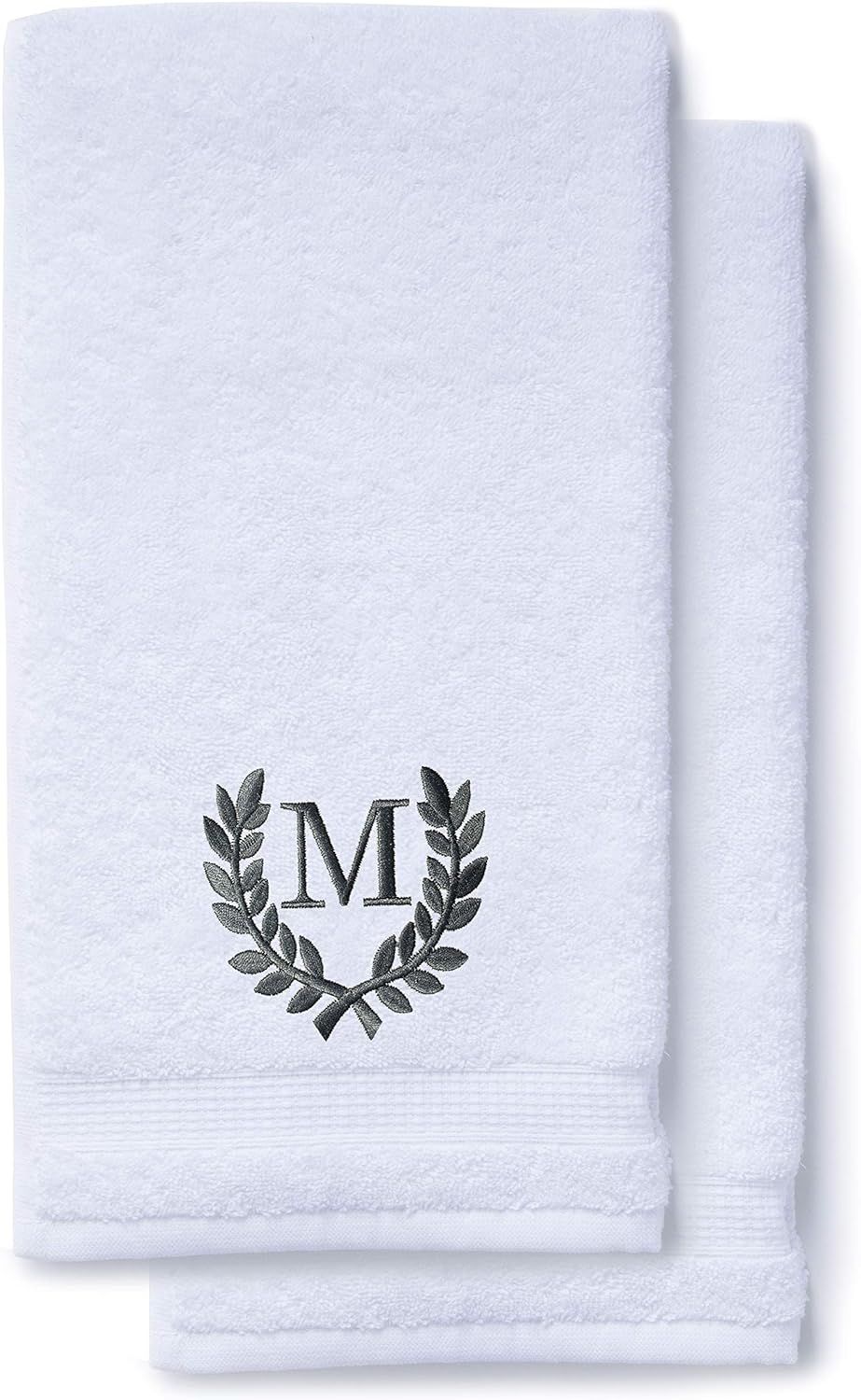 Decorative and Monogrammed Hand Towels for Bathroom Kitchen Makeup | Personalized Gift for Weddin... | Amazon (US)