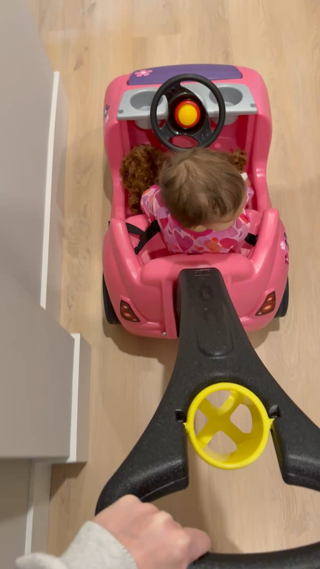 My best purchase of 2025😂 we decided to keep our push car indoors throughout the winter and LOVE it! The best way to get things done! This morning I put some laundry away while pushing Banks around.

Baby must have | toddler | push car | toddler essentials | baby gift idea | first birthday gift 

#LTKBaby