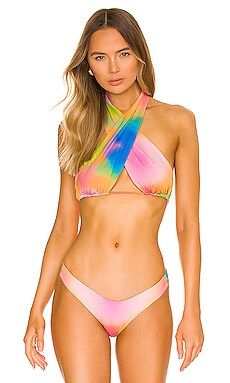 Frankies Bikinis Bash Bikini Top in Serotonin from Revolve.com | Revolve Clothing (Global)