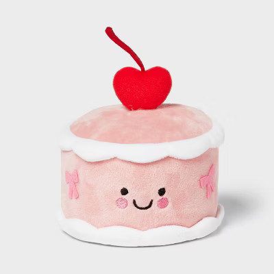 Valentine's Day Cherry Cake Plush Decor Centerpiece - Spritz™ | Target