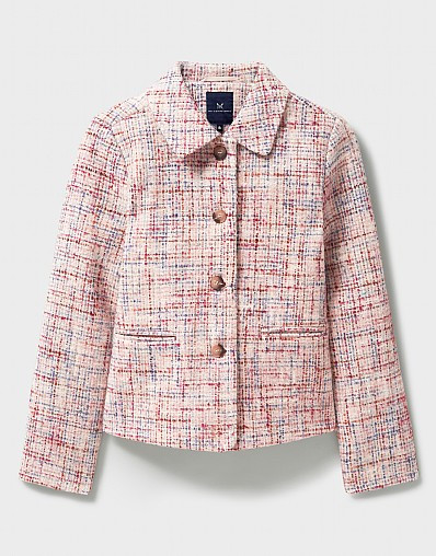 Women's Collared Item Jacket in Multicolour from Crew Clothing Company | Crew Clothing (UK)
