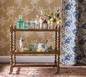 Liona Twisted Bar Cart | GreenRow