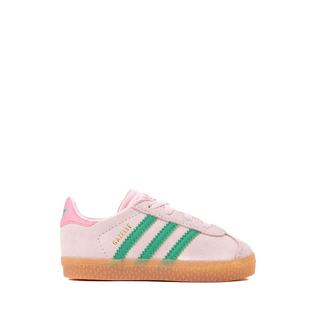 adidas Gazelle Comfort Closure Athletic Shoe - Baby / Toddler - Clear Pink / Court Green / Bliss ... | Journeys