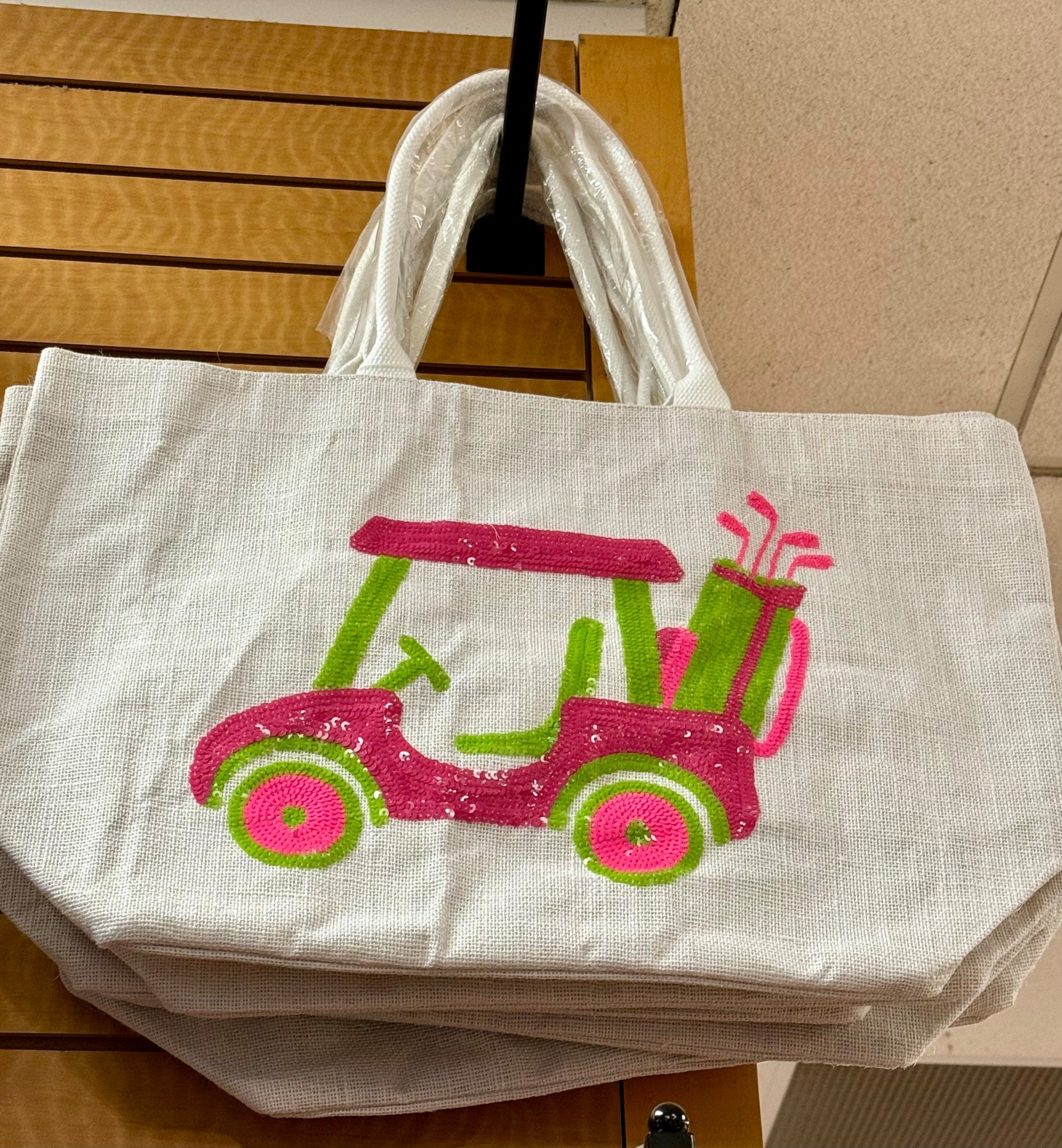 So Stinking Cute💗💚 

Perfect tote for the Masters⛳️🏌️‍♀️🏌️

#LTKOver40 #LTKItBag #LTKFindsUnder50