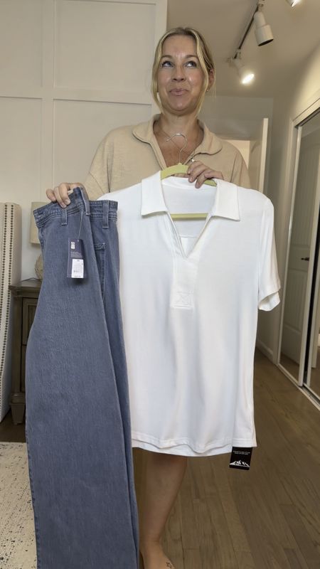Styling this buttery soft Amazon polo with some best selling sailor jeans from Target! 
Medium top and size 8 jeans but a 10 would be way better! Could just be me getting hefty but I think if on the higher end of an 8, definitely size up! 

#LTKMidsize #LTKFindsUnder50 #LTKSummerSales