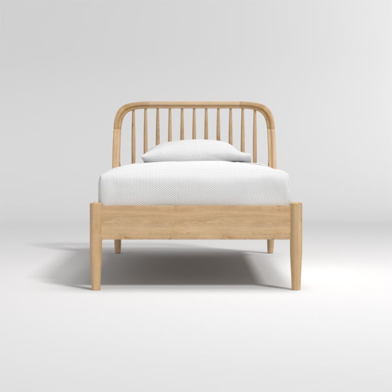Bodie Oak Spindle Bed | Crate and Barrel | Crate & Barrel