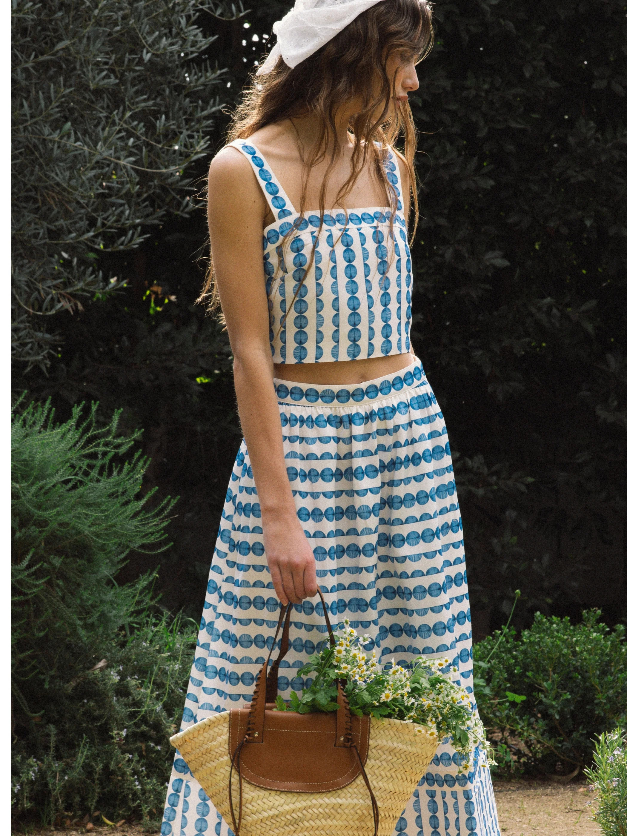 STRUCTURED TAFFETA MIDI SKIRT | French Connection (US)