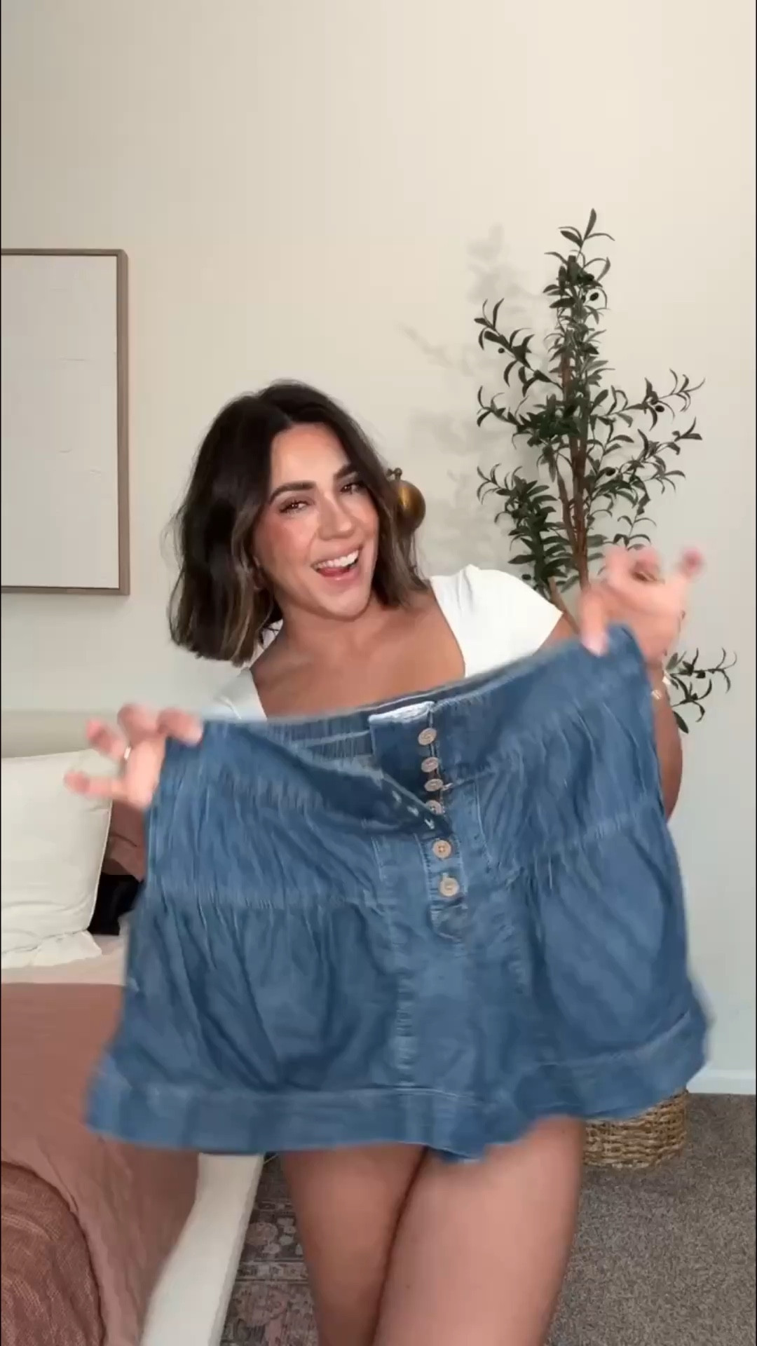 Thick thigh and mom approved shorts! My size medium (runs big if in between go down) top size M, brown shirt L (part of set) 

Spring casual outfit, bloat friendly outfit, comfy shorts for spring, midsize

#LTKMidsize #LTKootd #LTKSeasonal