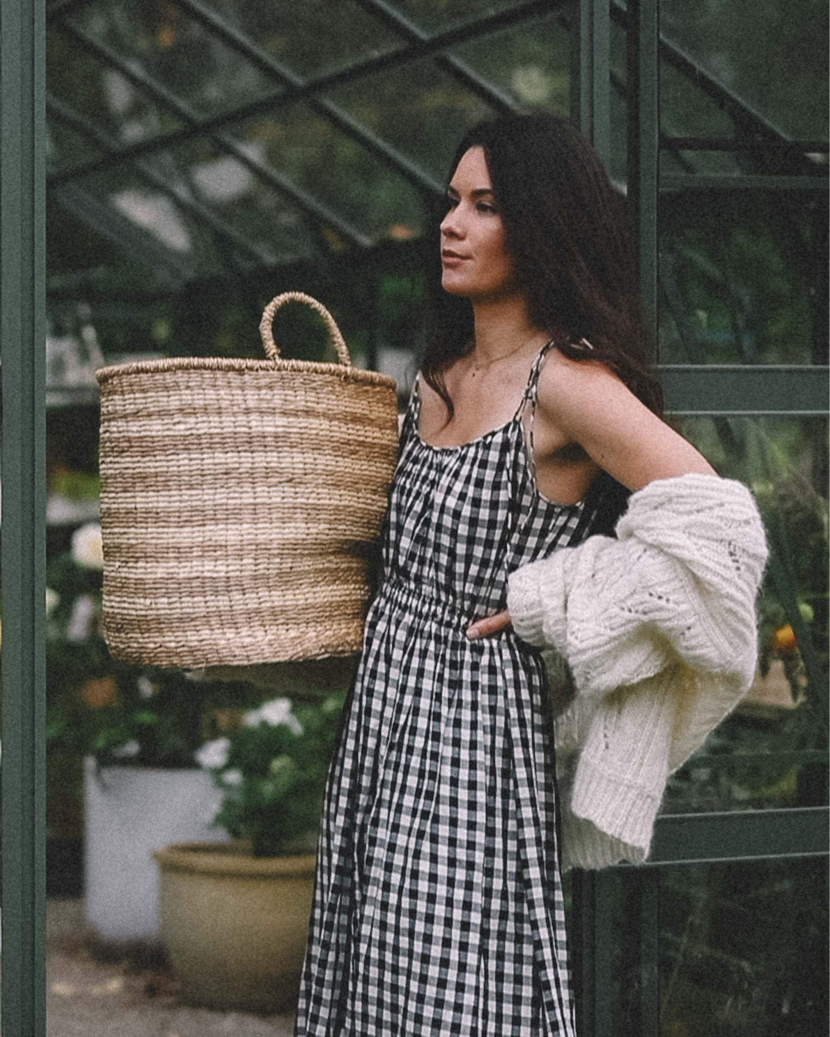 Fall dress, gingham, dress, cardigan, sweater 

#LTKHome #LTKSeasonal #LTKFallSale