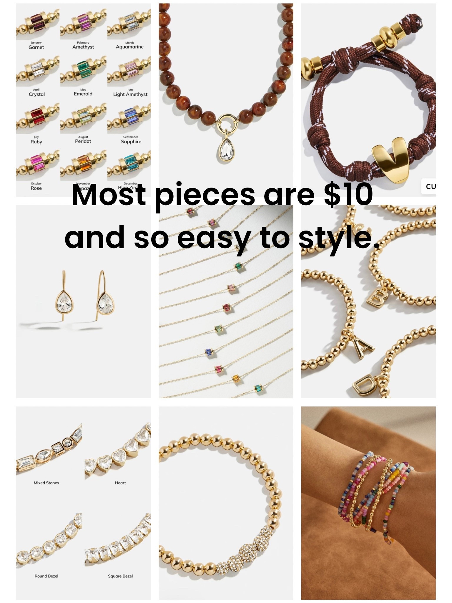 A curated mix of gold staples, birthstones, initials, and the cutest stackers — and most of them are around $10, which makes gifting so easy.
Everything is linked for you 

#LTKSaleAlert #LTKHoliday #LTKGiftGuide
