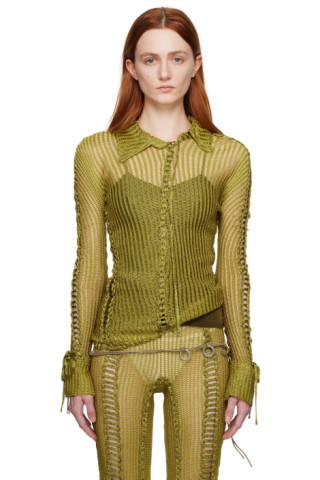 Green Expandable Shirt | SSENSE
