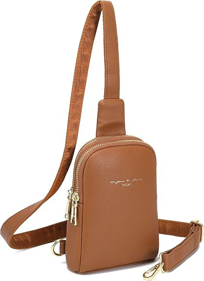 Women's Small Sling Bag, Lightweight Everyday Vegan Leather Crossbody Purse for Daily Essentials ... | Amazon (US)