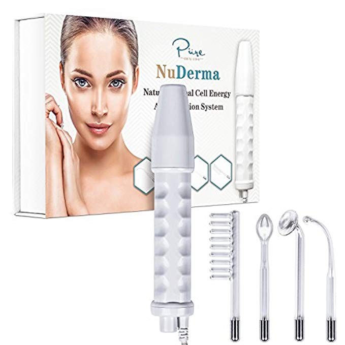 NuDerma Skin Therapy Wand - Portable Handheld High Frequency Skin Therapy Machine - Acne Treatment - | Amazon (US)