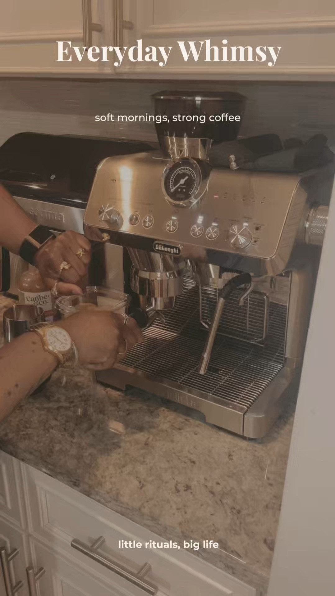 As much as I love exploring the world and going to Cafes, there’s nothing quite like being able to do that in the comfort of your own home and that is why I am absolutely in love with this DeLonghi  espresso machine. 

Not only does it look absolutely beautiful in my kitchen, it also makes a fantastic cup of coffee, espresso, Americano, hot and iced. ☕️ 

Tagging my exact model below, and added some extras to browse as well 😘 

Ps. This is a fantastic gift for Morher’s Day, Father’s Day, Birthdays, Anniversaries, and Weddings 🎁 ￼￼

#LTKHome #LTKMothersDay #LTKdayinmylife